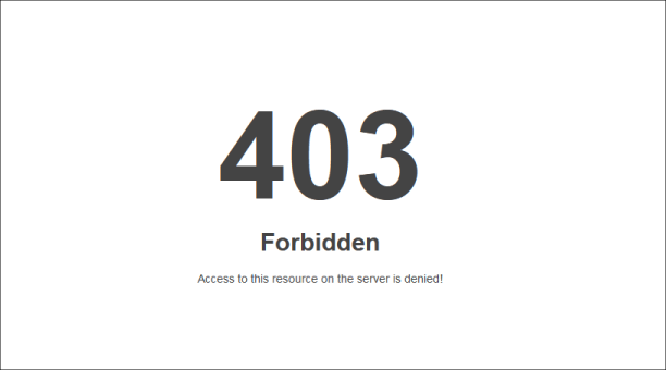 error 403 forbidden