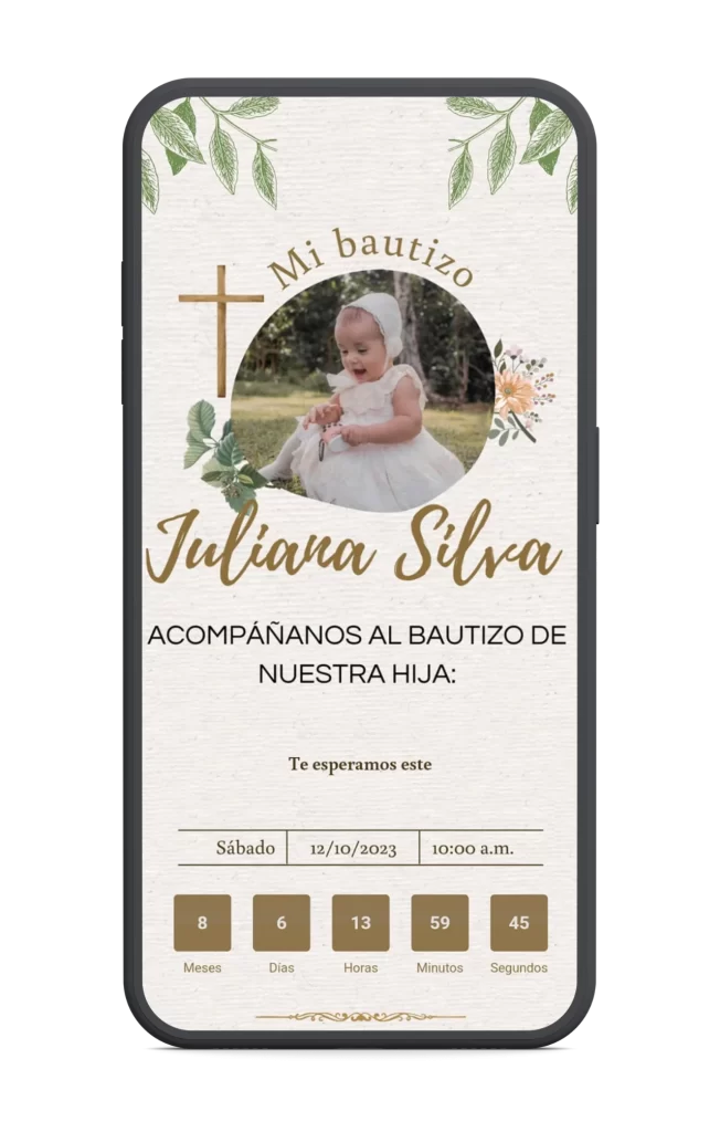 Invitaciones Digitales para Bautizos