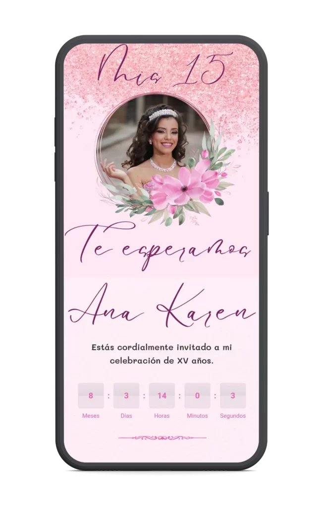 Invitaciones Digitales para XV años