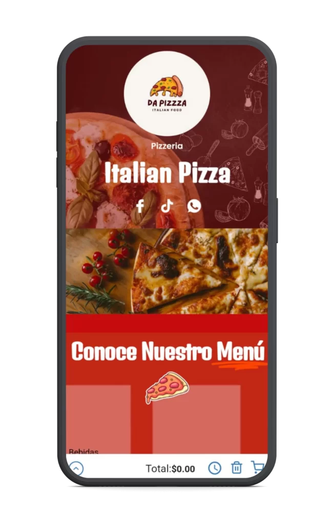 Menús digitales interactivos